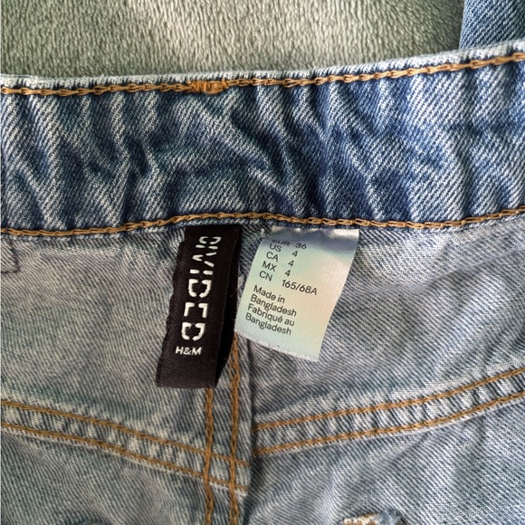 H&M Blue Distressed Wide Leg Jeans - Picture 9 of 16